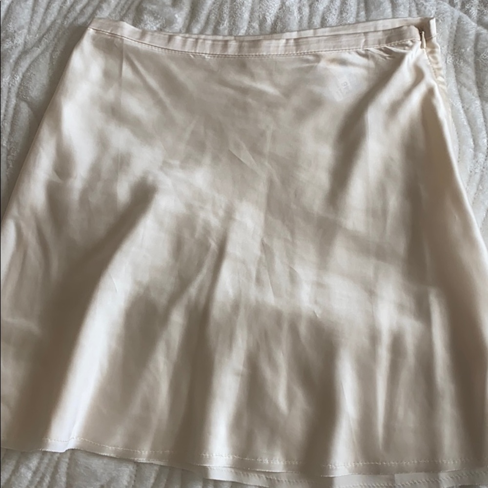 Silk mini skirt